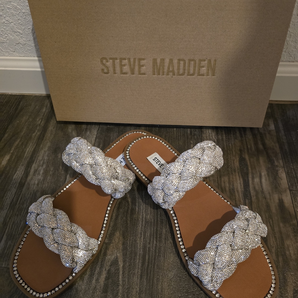 Steve Madden Metallic Braided Sandals
